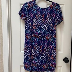 Aztec Geometric Colorful Abstract Ikat Dress